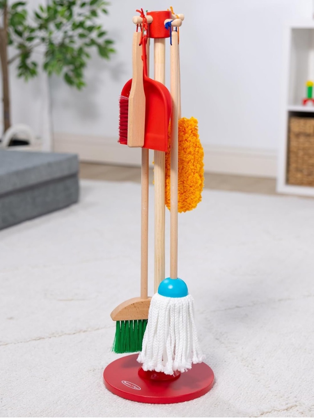 Melissa & Doug Cleaning Set Dust Sweep & Mop 6 Piece Set *NEW*